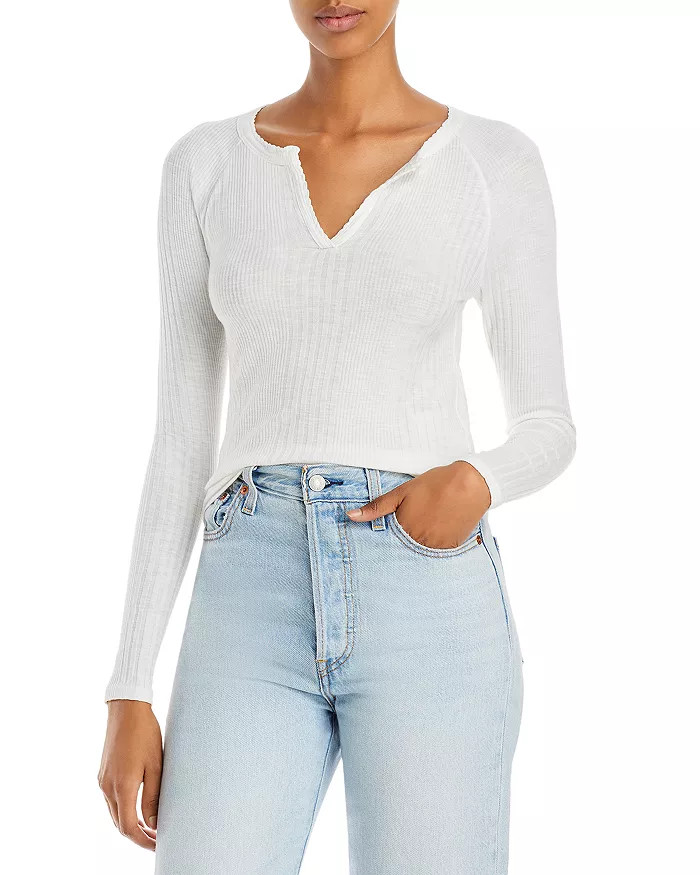 The Split Varsity Long Sleeve Tee | Bloomingdale's (US)