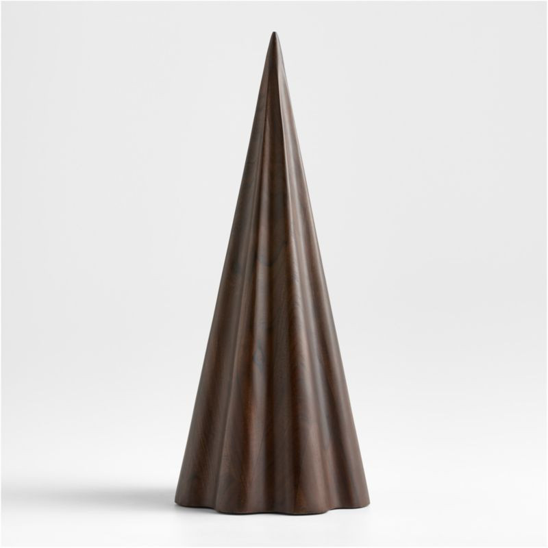 Madeira Walnut Wood Decorative Turned Tree Large 19" + Reviews | Crate & Barrel | Crate & Barrel