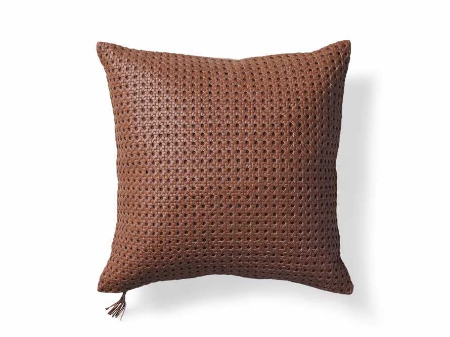 Leather Honeycomb Pillow Cover | Arhaus | Arhaus