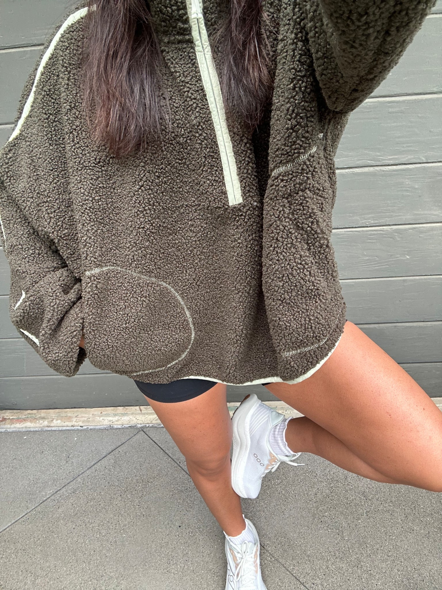 Wearing xl in pullover (would’ve got a two XL but they didn’t have one in store.)

Size 9 shoes TTS

Small shorts & medium bra code VALARIE10 to save $ 