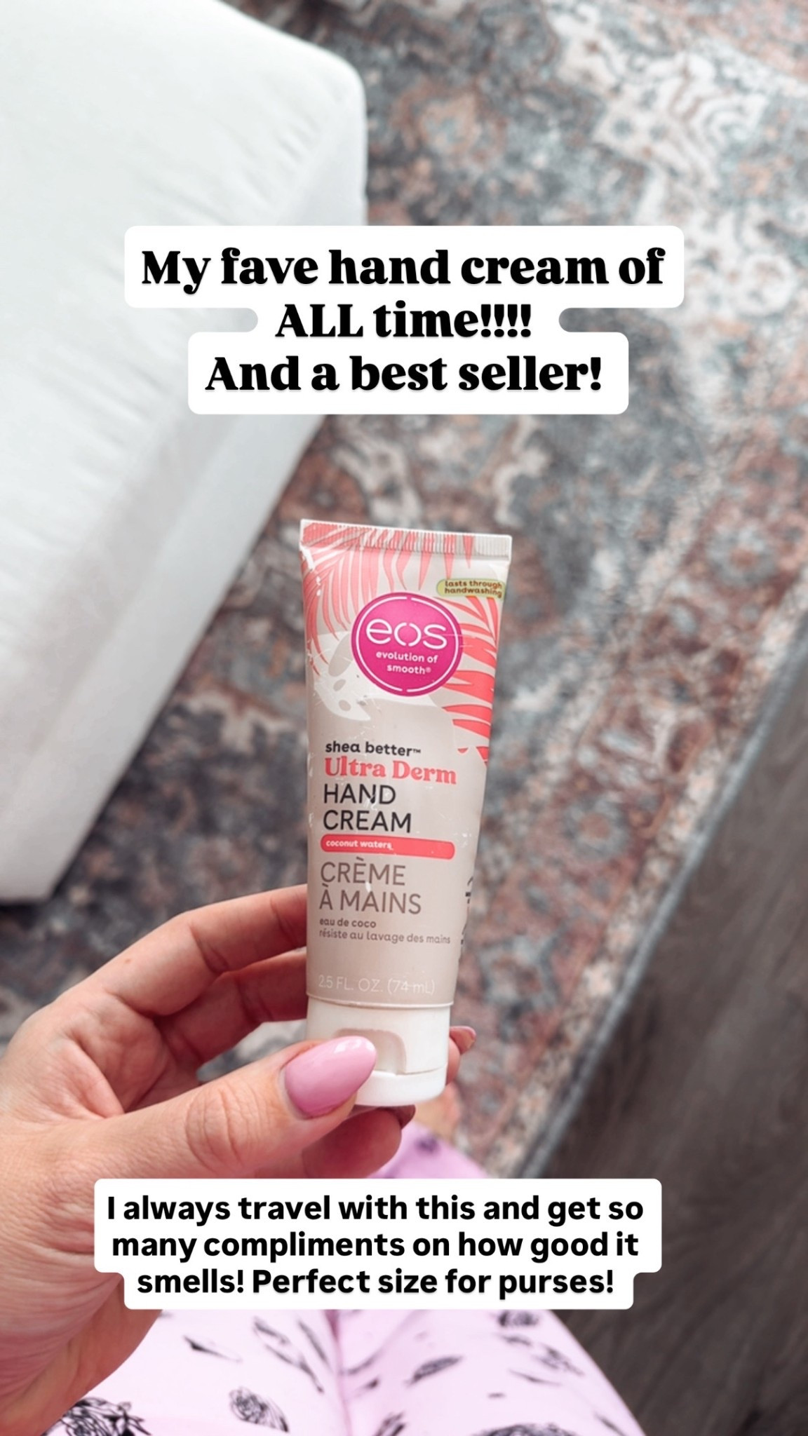 EOS hand cream in coconut dream 🌴🥥  My all time favorite hand cream! I always travel with this and have one in my purse at all times! It’s on sale for under $5 today!!

#LTKfindsunder100 #LTKsalealert #LTKtravel