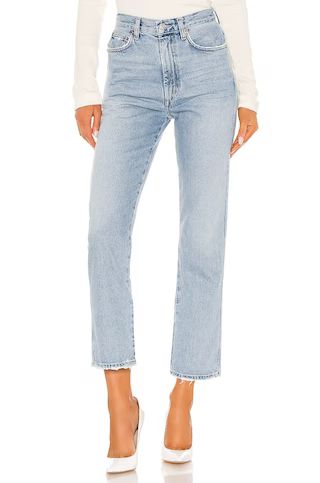 AGOLDE Pinch Waist High Rise Kick in Riptide from Revolve.com | Revolve Clothing (Global)