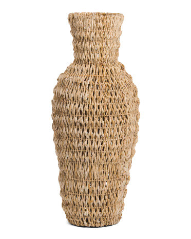 Rattan Woven Floor Vase | Marshalls