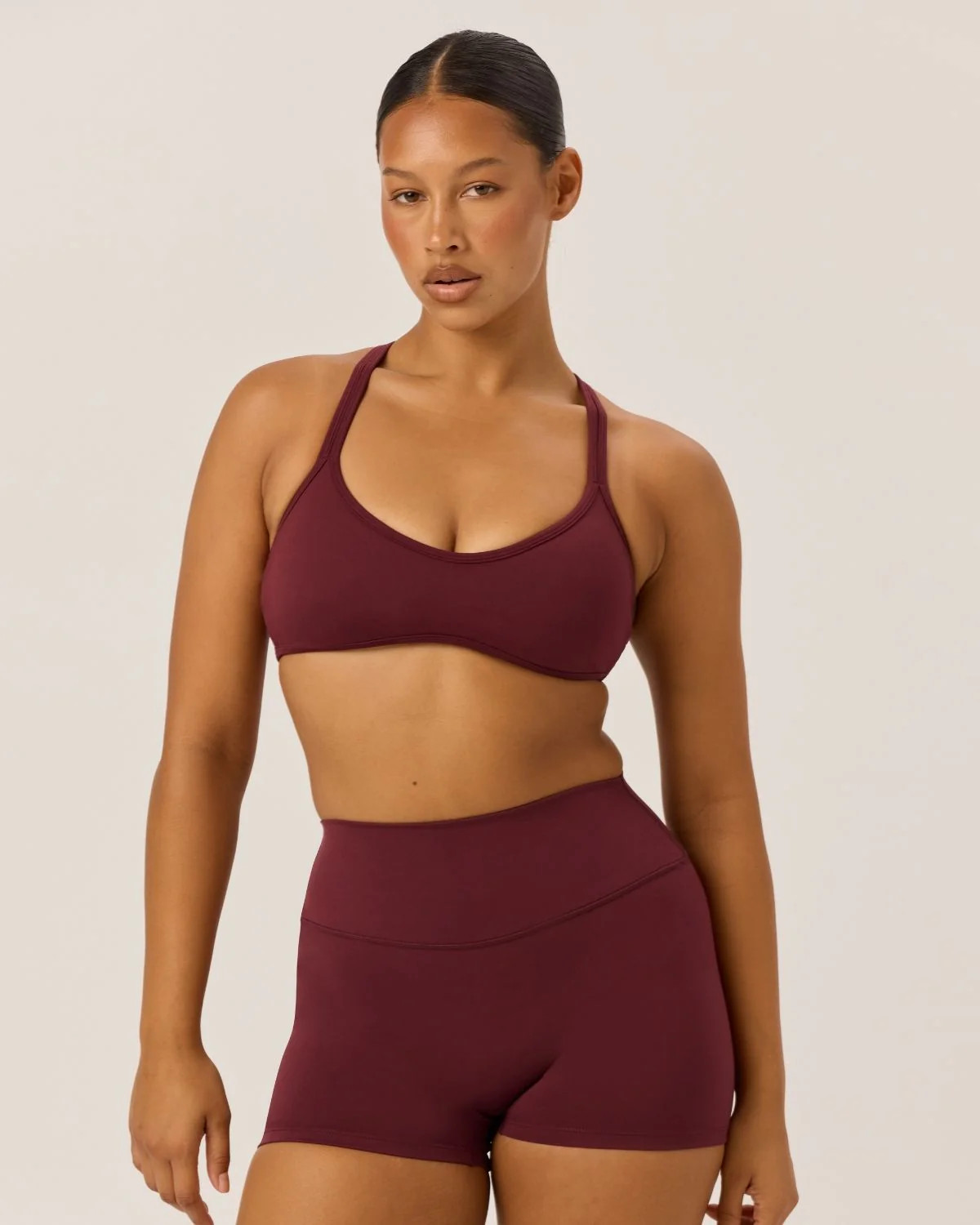 Serenity Millie Crop | Burgundy | Crop Shop Boutique US