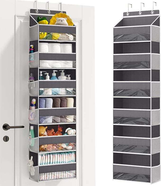 Fixwal 1 Pack Over Door Organizer, 6-Shelf Wall Mount Pantry Clothes Storage Upgrade Hanging Stor... | Amazon (US)