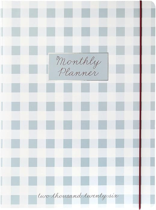 18 Month Planner/Calendar by Graphique, July 2025 – Dec. 2026 Gingham Monthly Planner, Holidays... | Amazon (US)
