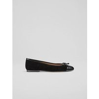 Kara Black Bow Ballerina Flat, Black | L.K. Bennett (UK)
