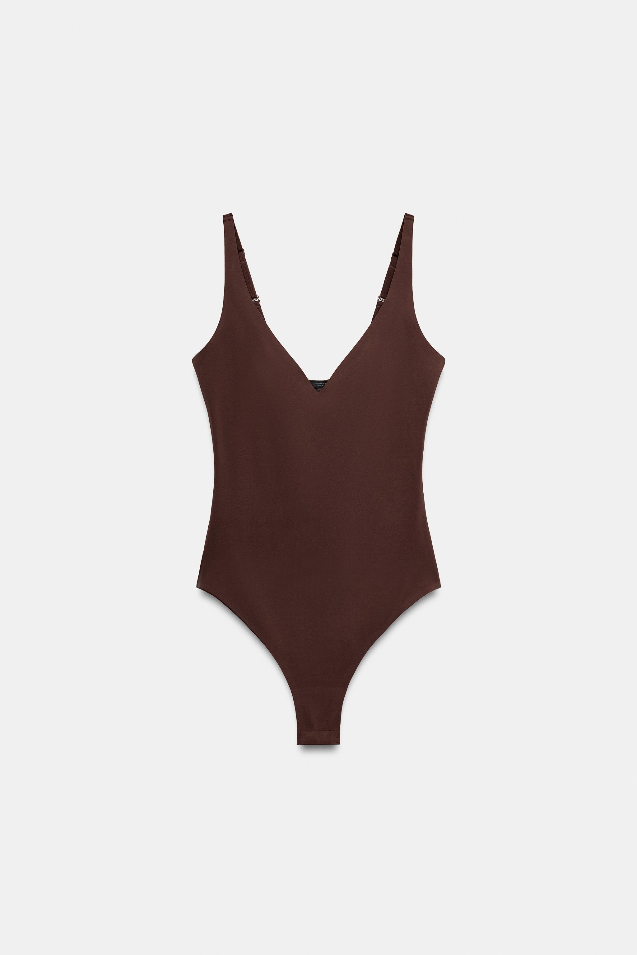 POLYAMIDE BLEND BODYSUIT | Zara AU