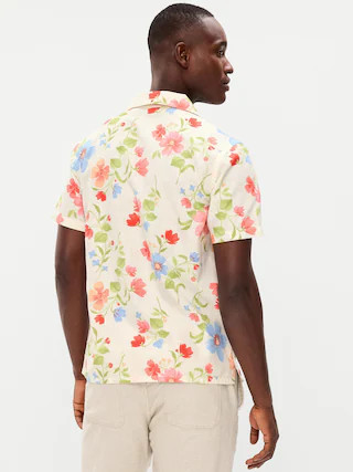 Short-Sleeve Printed Camp Shirt | Old Navy (CA)