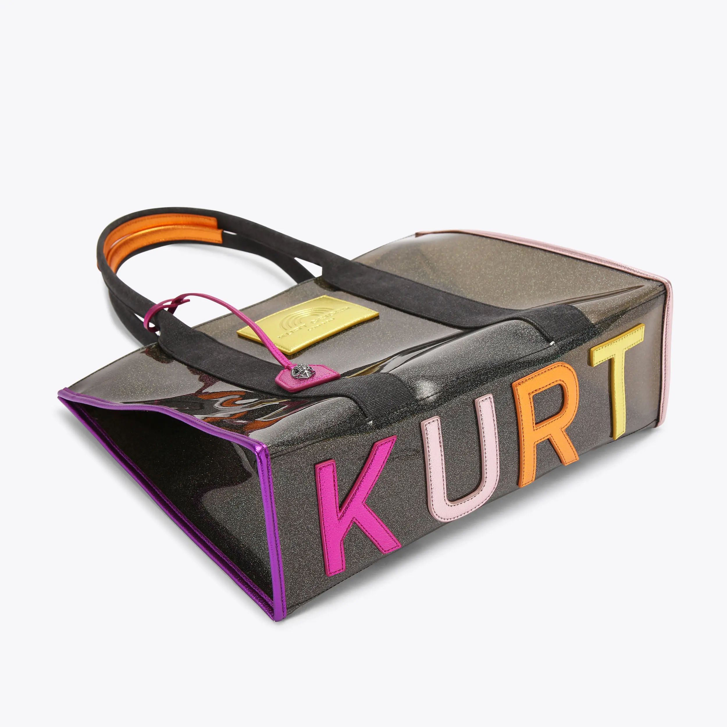 large vinyl southbank tote bag | Kurt Geiger US