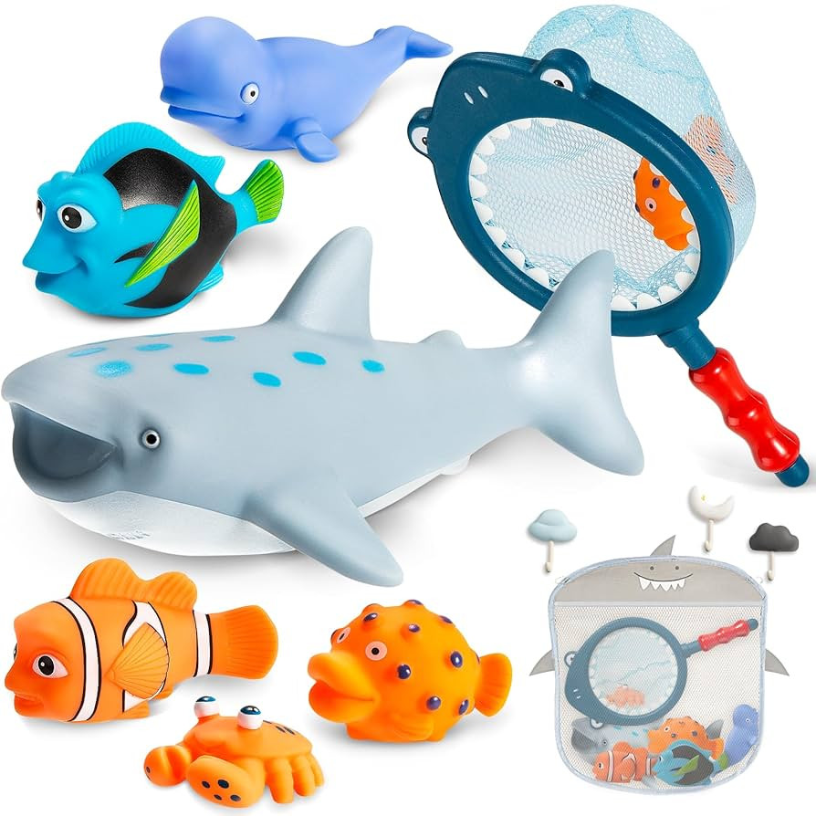 No Hole Mold Free Bath Toys for Toddlers 1-3, Water Toys for 6-12 Months Infants with Storage Bag... | Amazon (US)
