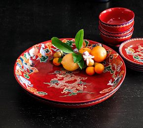 Lunar New Year Stoneware Serving Bowl | Pottery Barn CA