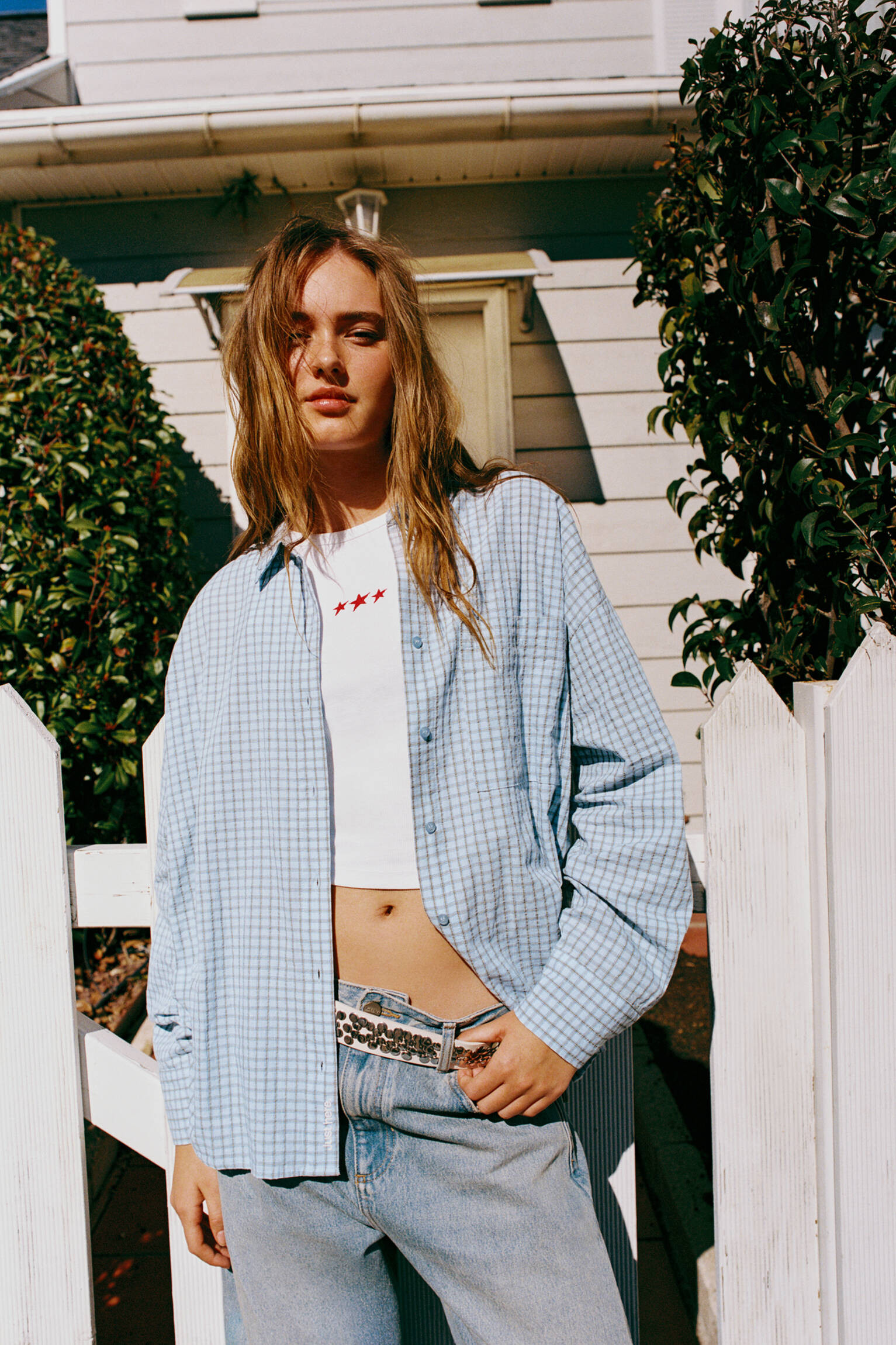 Kariertes Hemd mit Tasche - Pull&Bear Deutschland | PULL and BEAR DE