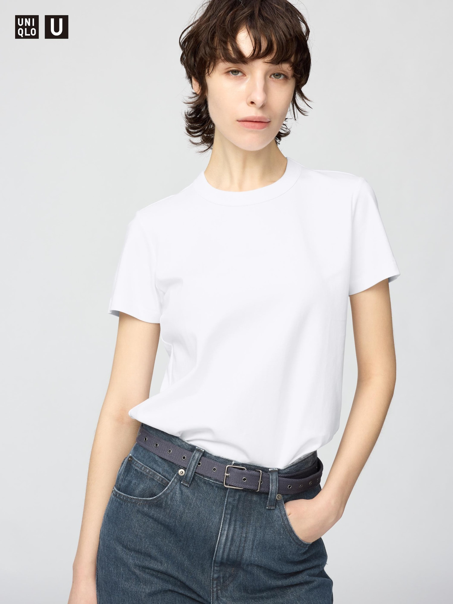 Women's Crew Neck T-Shirt White Large UNIQLO US | UNIQLO (US)