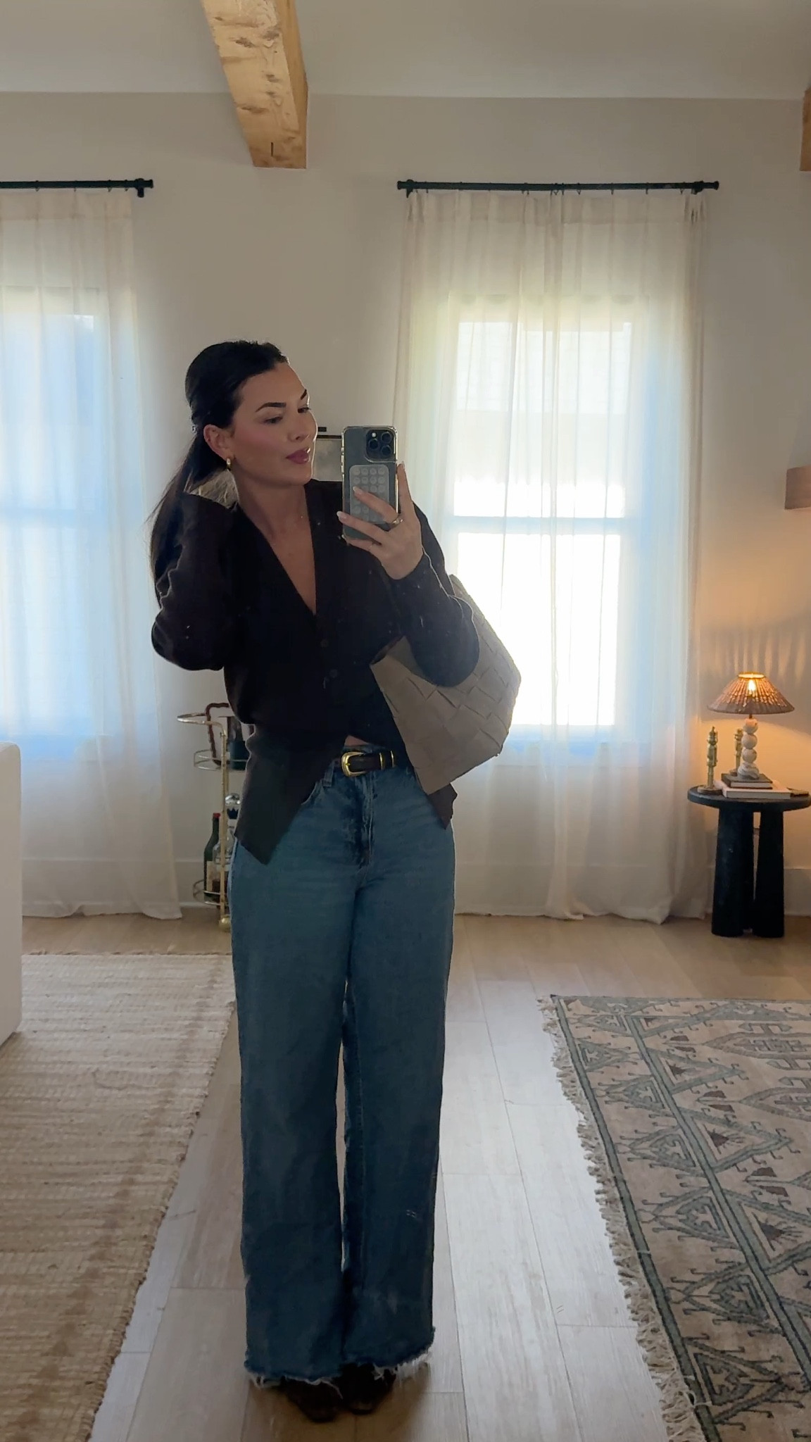 Off to lunch with some friends! Wearing size 27L in my fav Abercrombie jeans (they run a little big) and medium in the meshki brown cardigan top!

#LTKFindsUnder100 #LTKSeasonal #LTKStyleTip