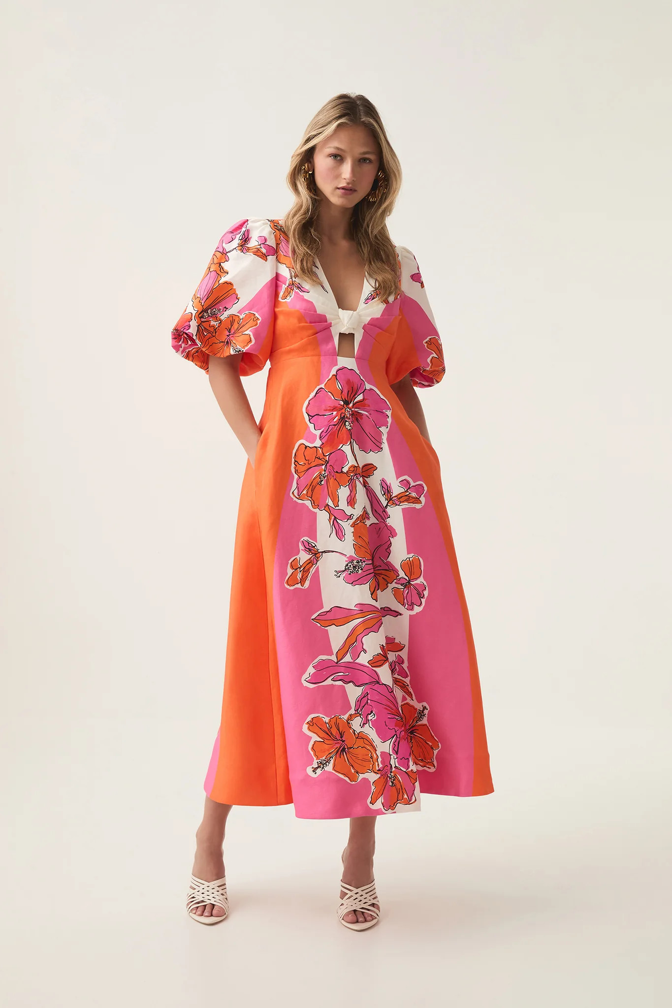 Overflow Knotted Midi Dress | aje. (Australia and New Zealand)