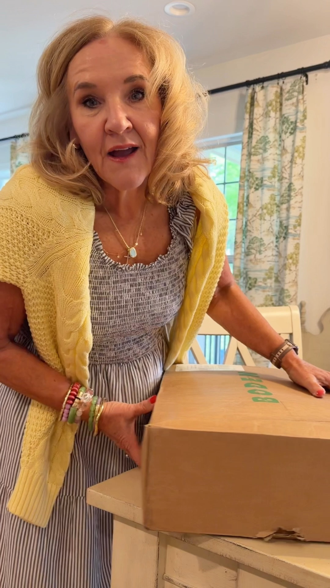 15% off new styles with code 6THX

I ordered a 10 petite in all but the olive desss, a 10 in thst. The striped jeans I sized up to a 30. They are loose, but I think that’s right. You don’t want the stripes tight on curves. 

The dress I’m wearing I sized up to a large. 
20% off my electric picks jewelry code TAKE20

20% off my bracelet stacks code NANETTE20

#LTKPetite #LTKOver40 #LTKSaleAlert