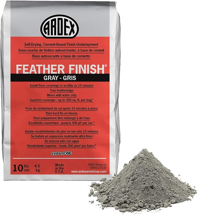 Ardex Feather Finish Grey/Gray/Gris Self-Drying Cement Based Bag 10 Lbs | Amazon (US)