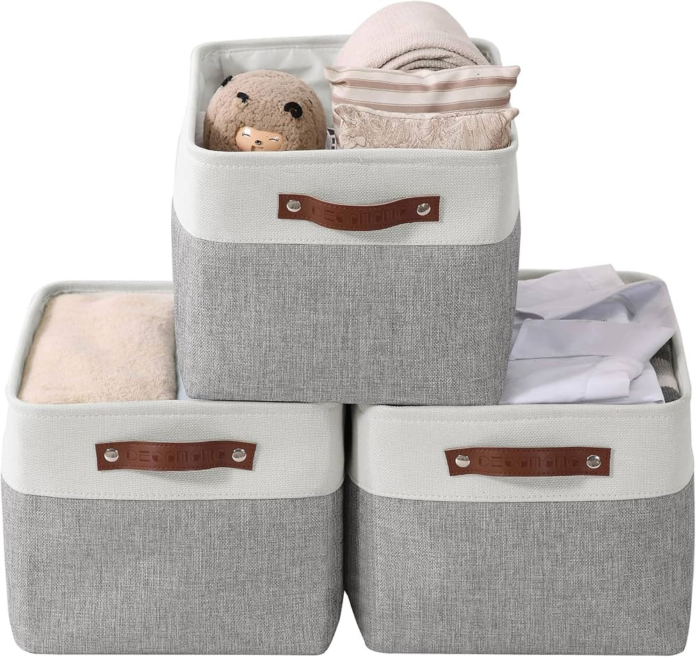 DECOMOMO Storage Bins | Fabric Storage Basket for Shelves for Organizing Closet Shelf Nursery Toy... | Amazon (US)