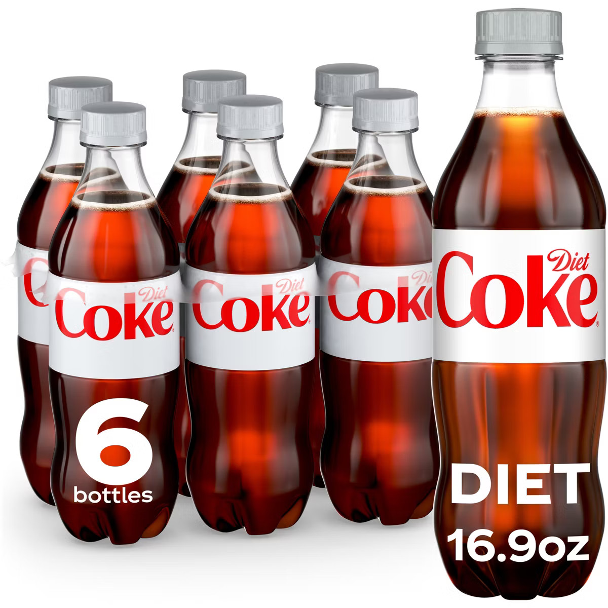 Diet Coke Soda - 6pk/16.9 fl oz Bottles | Target