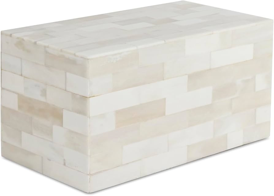 Handicrafts Home Decorative Storage Box with Lid– 10x5x5” Modern Home Decor Organizer, Memory... | Amazon (US)
