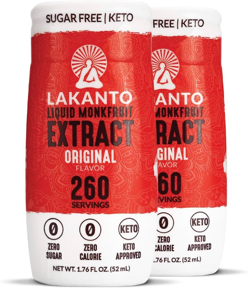 Lakanto Liquid Monkfruit Extract Drops - Zero Calorie, Zero Sugar, Keto Drink Sweetener, Sugar Su... | Amazon (US)
