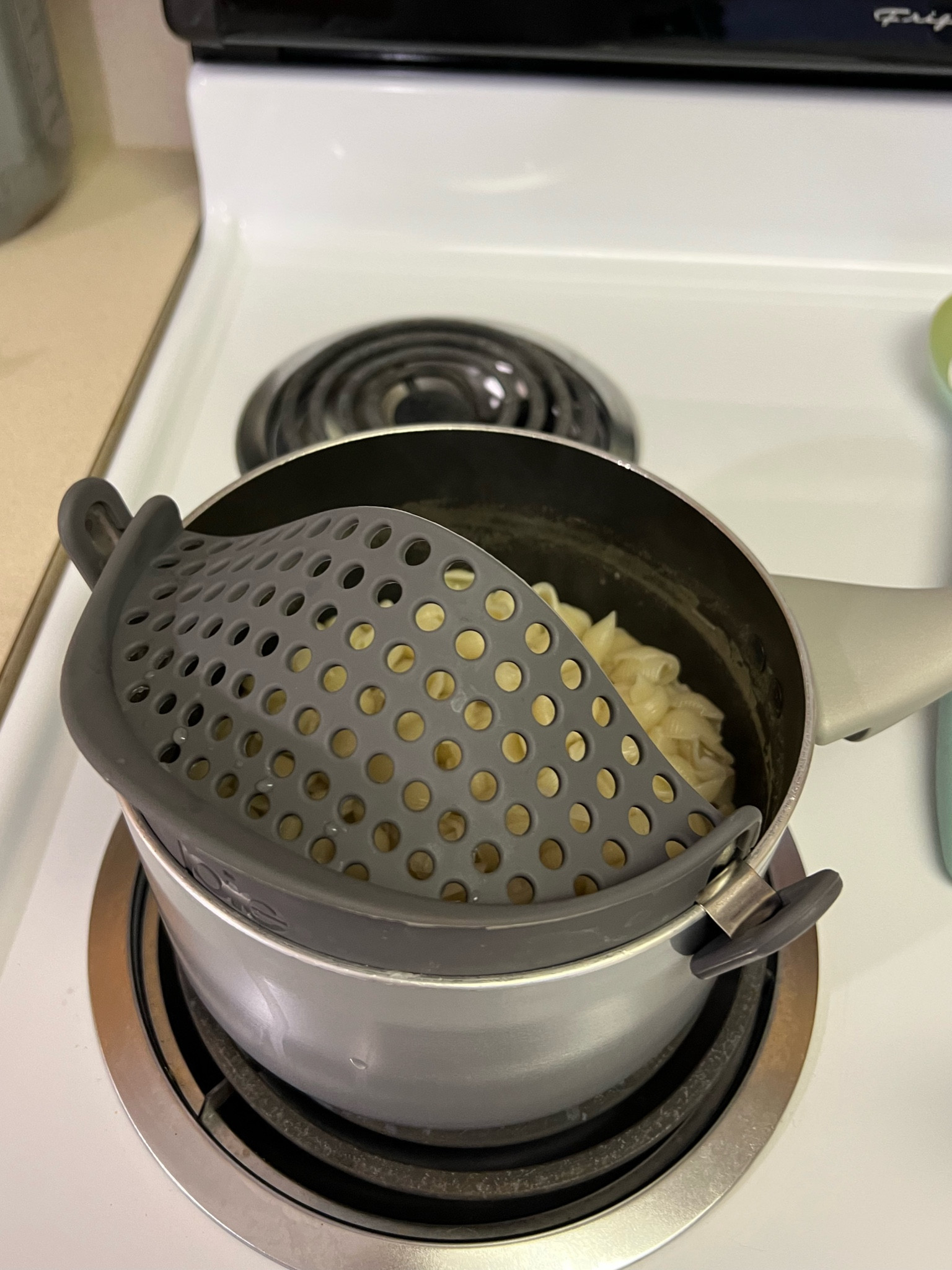 Clip on pasta strainer 

#LTKhome #LTKfindsunder50