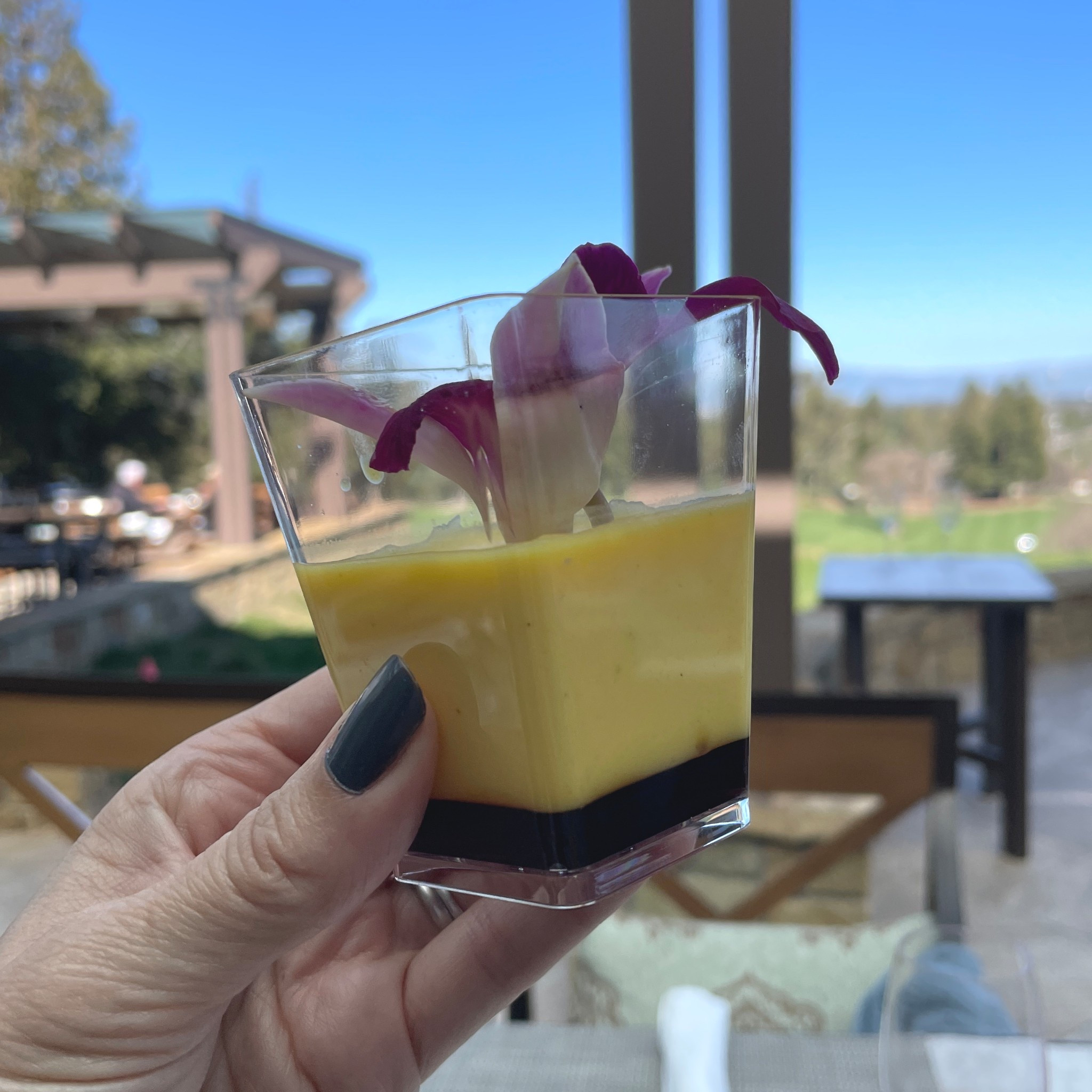 Enjoying flan and admiring this winter nail polish 💅🏻

#LTKBeauty #LTKdayinmylife #LTKOver40