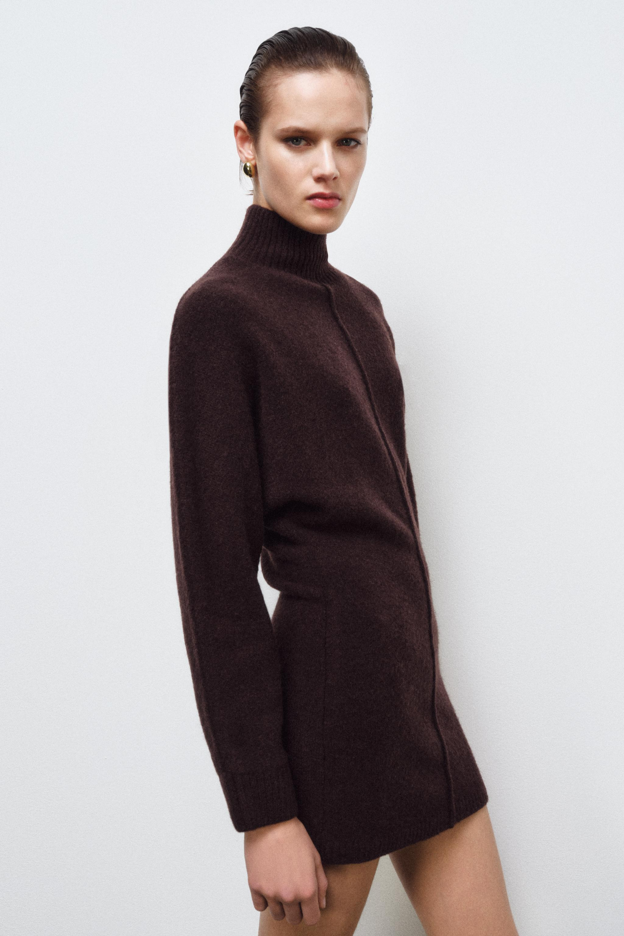 SOFT KNIT SHORT DRESS | Zara UK