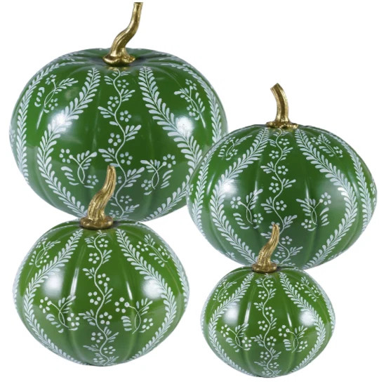 Green Pumpkin with White Trellis | The Enchanted Home