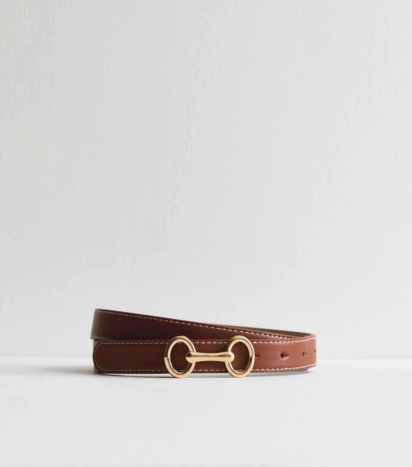 Tan Leather-Look Snaffle Belt
						
						Add to Saved Items
						Remove from Saved Items | New Look (UK)