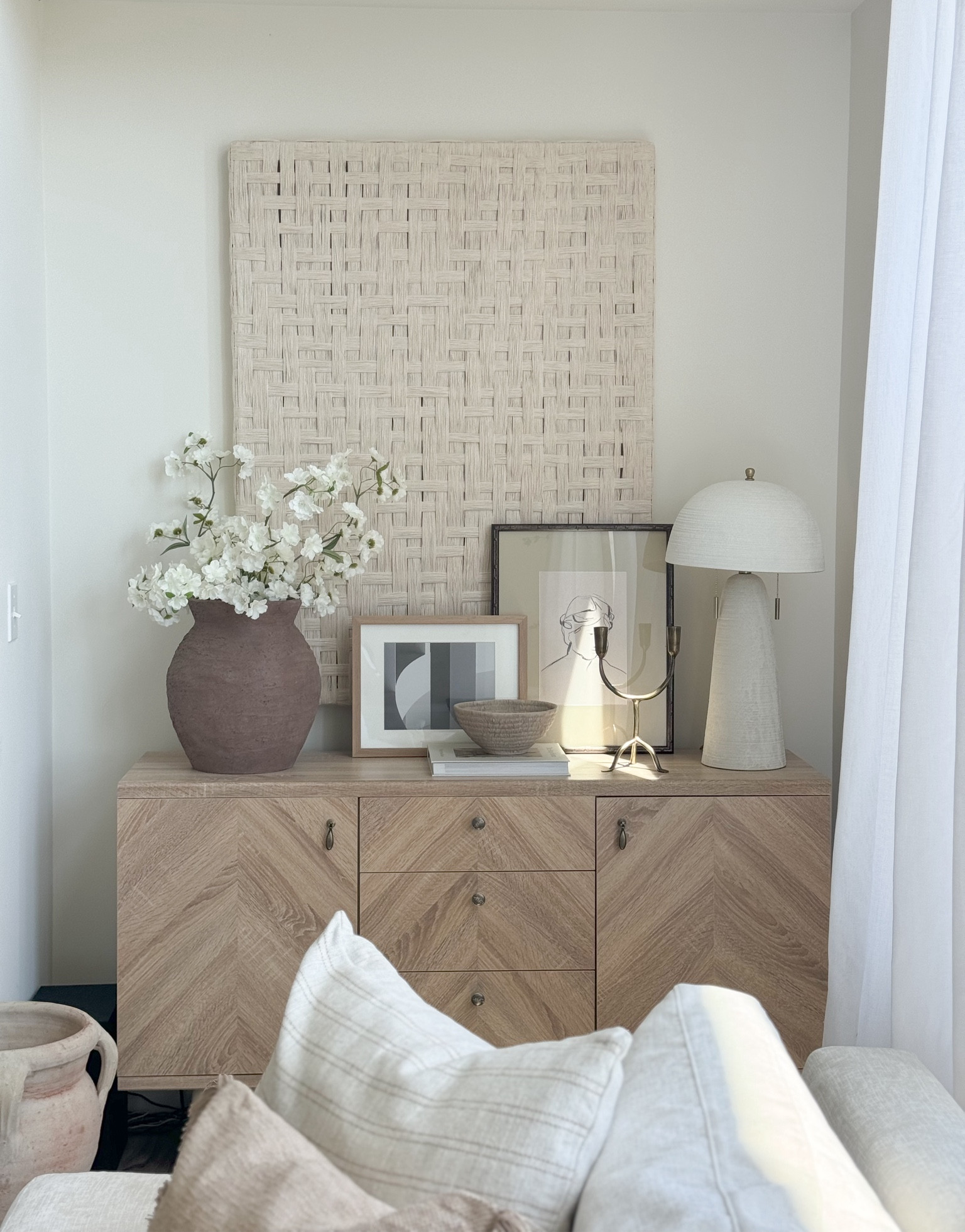 Console table styling | Sideboard styling | Athome finds 

Neutral and trendy styling| organic styling sideboard table | vintage art work | antique brass candle taper stand | McGee and co vase | faux florals | realistic florals | decorative books | wall art | frame| neutral ✨

#LTKSaleAlert #LTKU #LTKHome