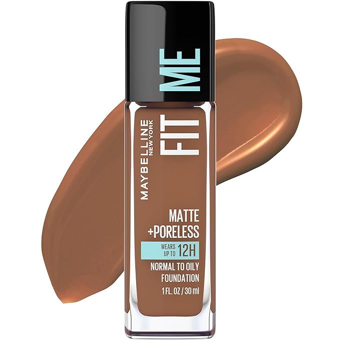 Maybelline Fit Me Matte + Poreless Liquid Foundation Makeup, Truffle, 1 fl; oz; Oil-Free Foundati... | Amazon (US)