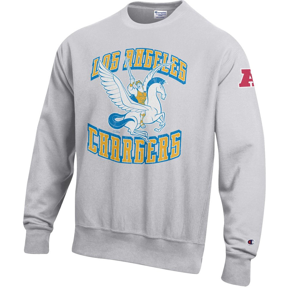 Hercules and Pegasus – Los Angeles Chargers Pullover Sweatshirt for Adults – Disney | Champio... | Disney Store