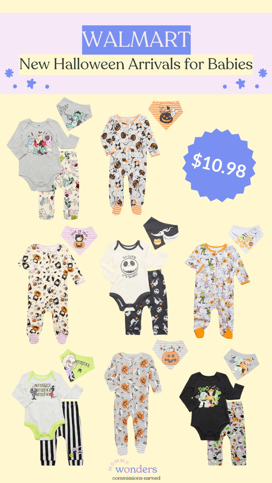These new Halloween arrivals for Babies at Walmart are just $10.98! They all come with cute matching bibs!

#LTKBaby #LTKStyleTip #LTKSeasonal
