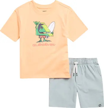 Kids' Graphic T-Shirt & Shorts Set | Nordstrom Rack
