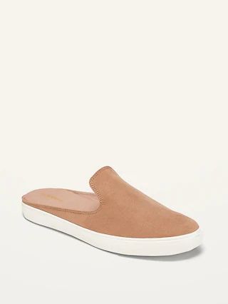 Water-Repellent Faux-Suede Mule Sneakers For Women | Old Navy (US)