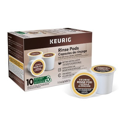Keurig Set of 10 Rinse Pods: Coffee Maker Cleaner & Descaling Solution, White, Plastic, 1 Year Warranty | Target