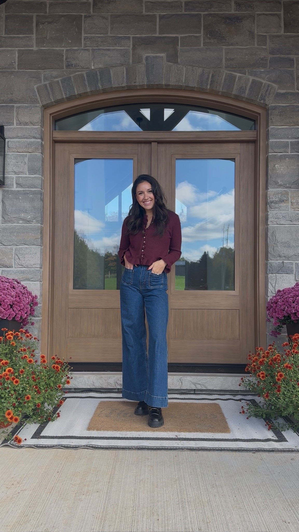 Thanksgiving outfit of the day! 🦃🤎🍂 loving all of the burgundy this season!

#LTKfall #LTKcanada #LTKjeans
