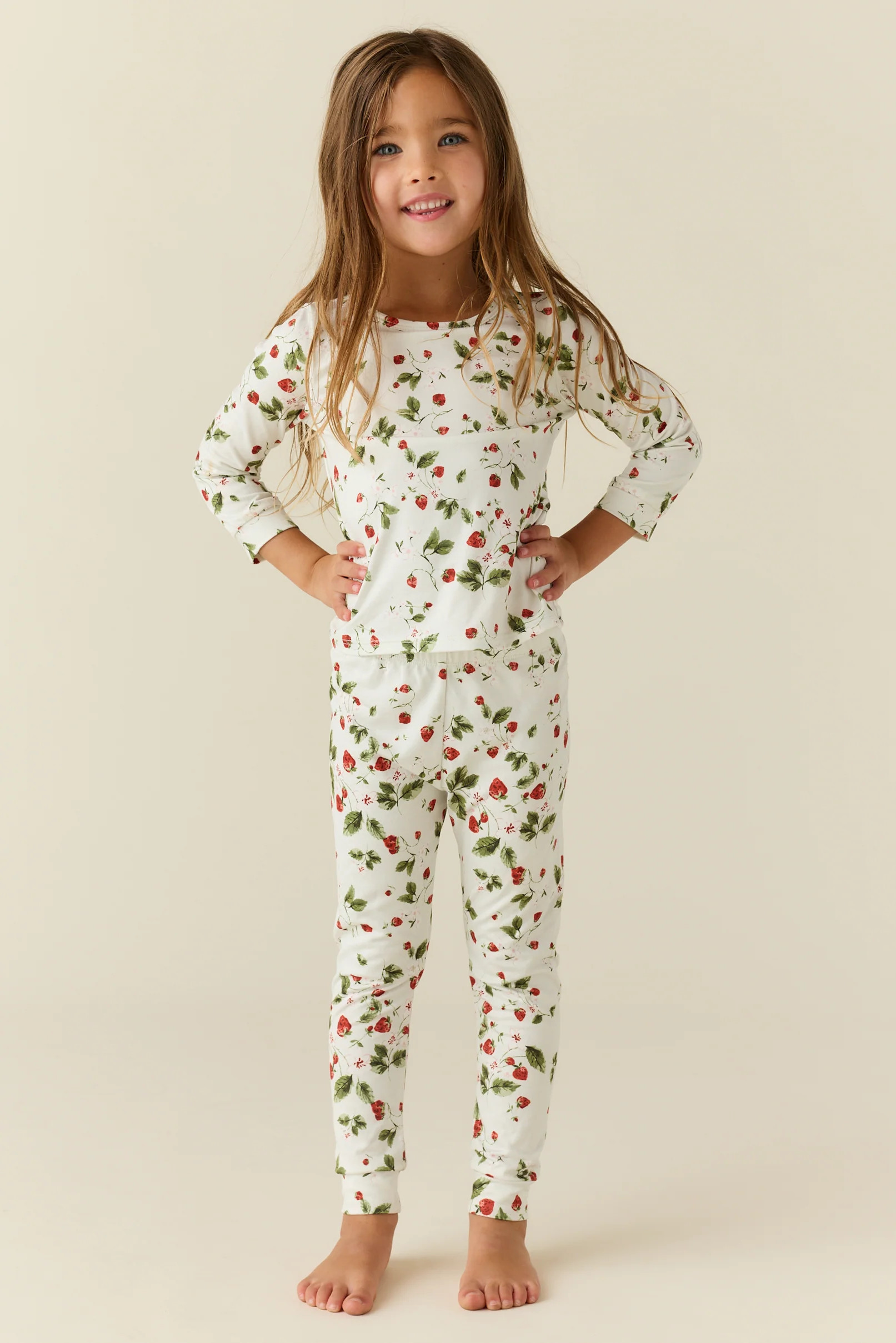 Hunter Cloud Jersey Kids Set in Strawberry Bliss | MASONgrey