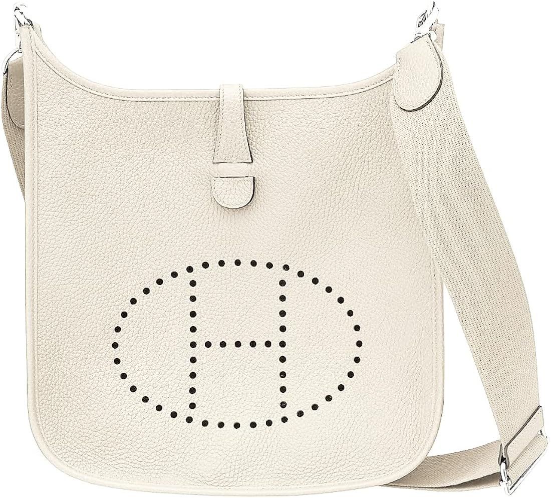 Premium Togo Bucket Bag/ 1.5" Thin Strap Genuine Leather Premium Togo Calfskin Womens French shou... | Amazon (US)