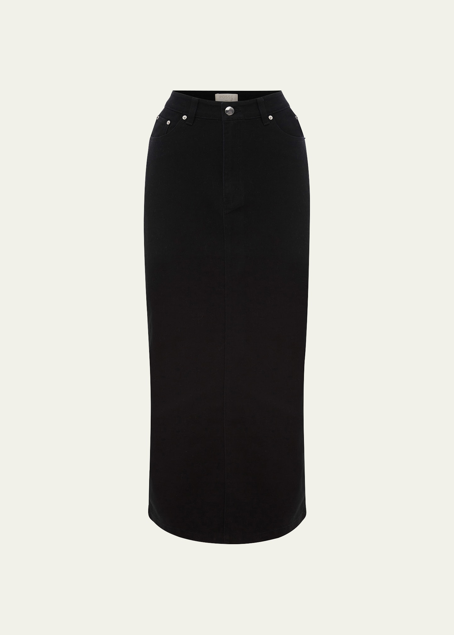 Posse Harvey Long Pencil Denim Skirt | Bergdorf Goodman