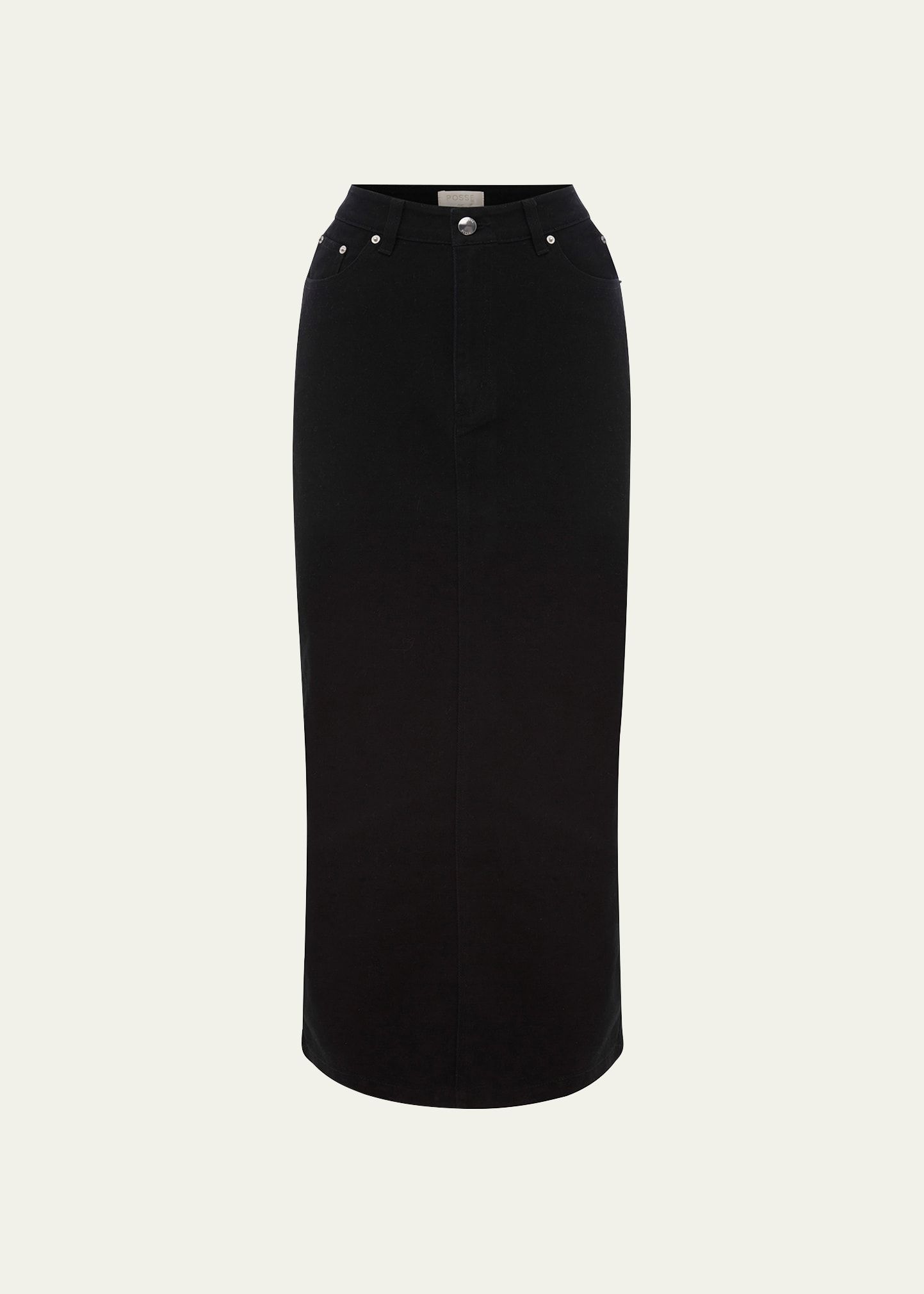 Posse Harvey Long Pencil Denim Skirt | Bergdorf Goodman