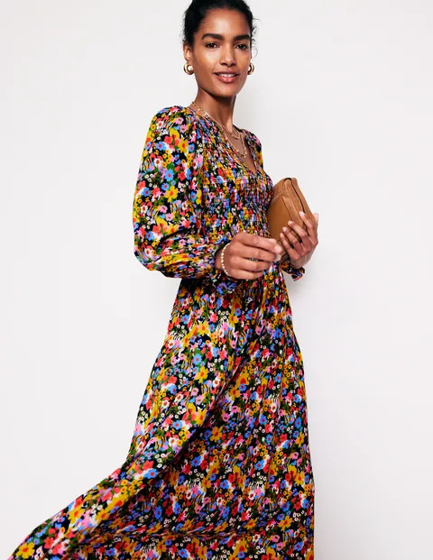 Gemma Smocked Midi Dress | Boden (US)