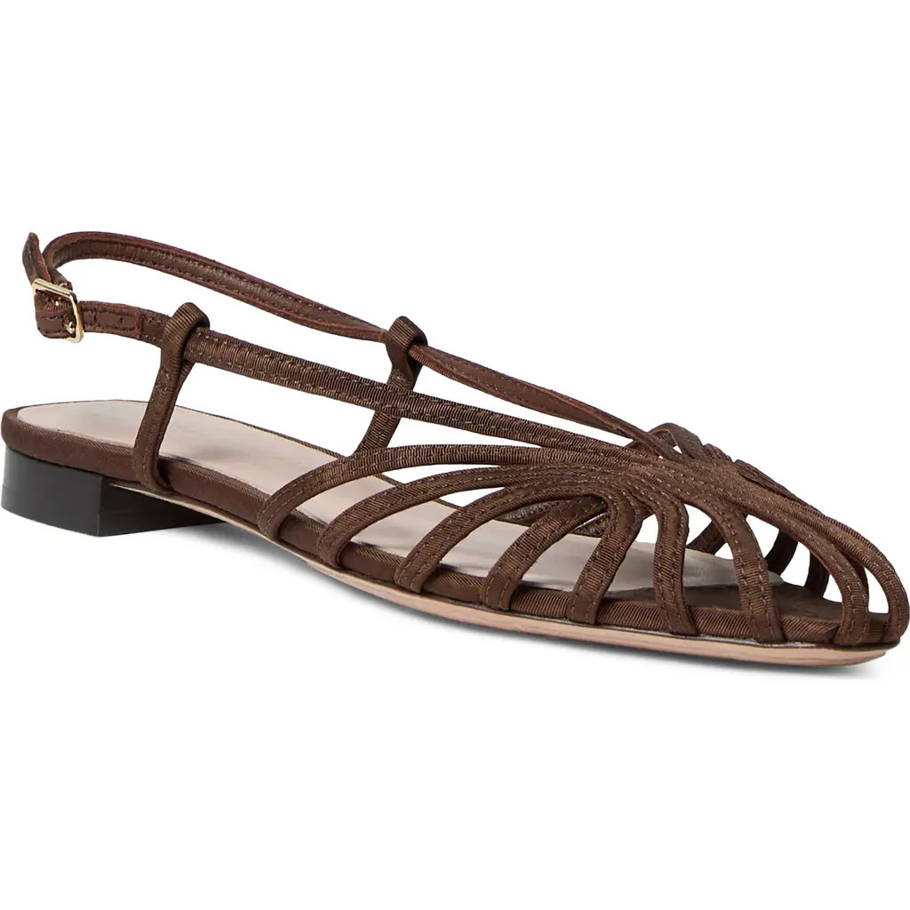 Loeffler Randall Devon Lattice Slingback Sandal in Chocolate at Nordstrom, Size 7.5 | Nordstrom
