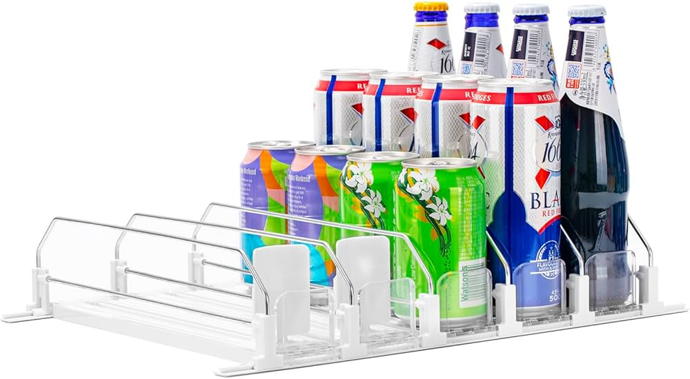Amazon.com: Rula Drink Organizer for Fridge, Self-Pushing Soda Can Dispenser for Mini Refrigerato... | Amazon (US)