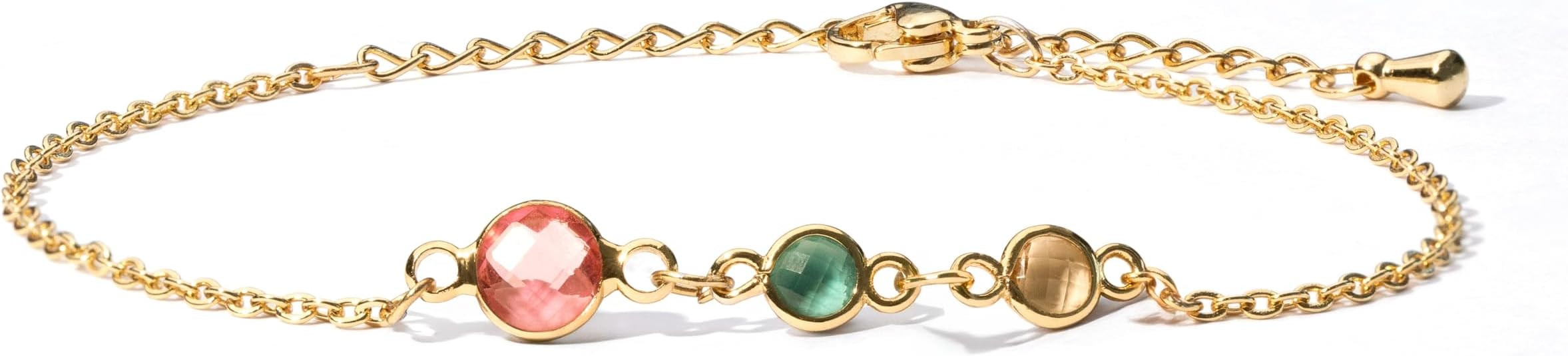MignonandMignon Family Birthstone Bracelet for Mom Grandma | Up to 6 Stones Custom Bracelet for W... | Amazon (US)