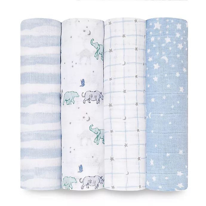 aden + anais® 4-Pack Rising Star Swaddle Blankets | buybuy BABY