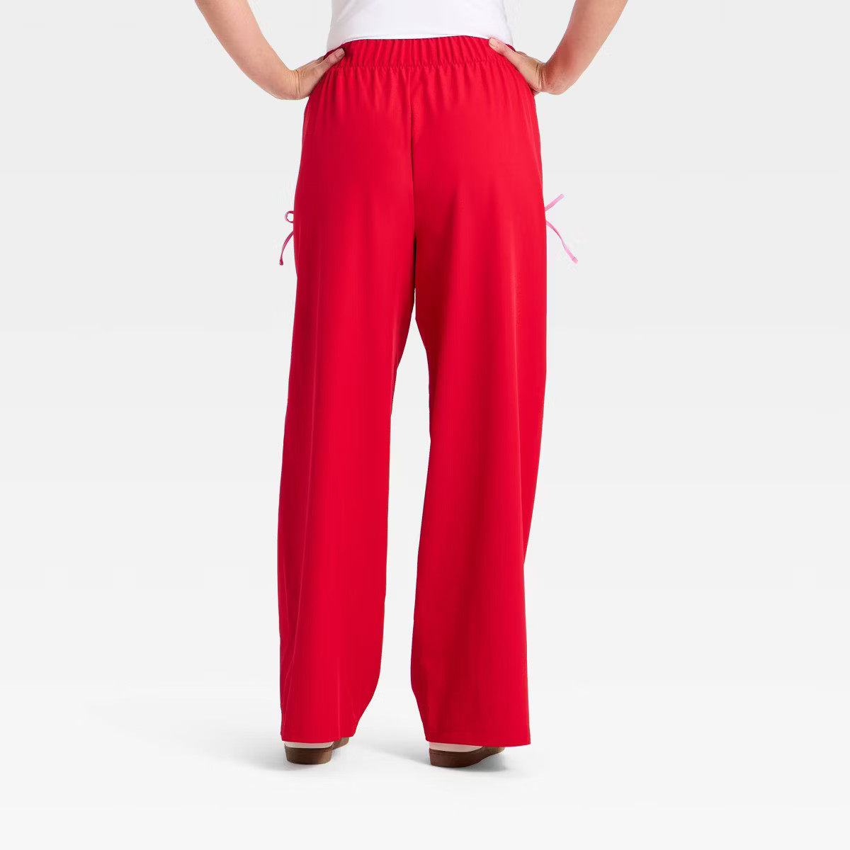 Women's Woven High-Rise Bow Track Pants - All In Motion™ | Target