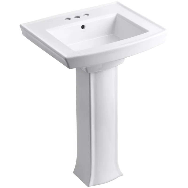 Archer® Vitreous China Pedestal Bathroom Sink | Wayfair North America